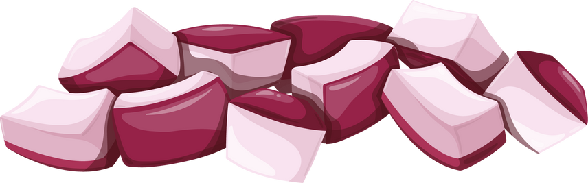 Chopped red onion
